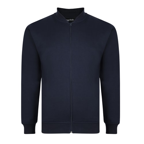 Bigdude Zip Thru Baseball Jacket Navy